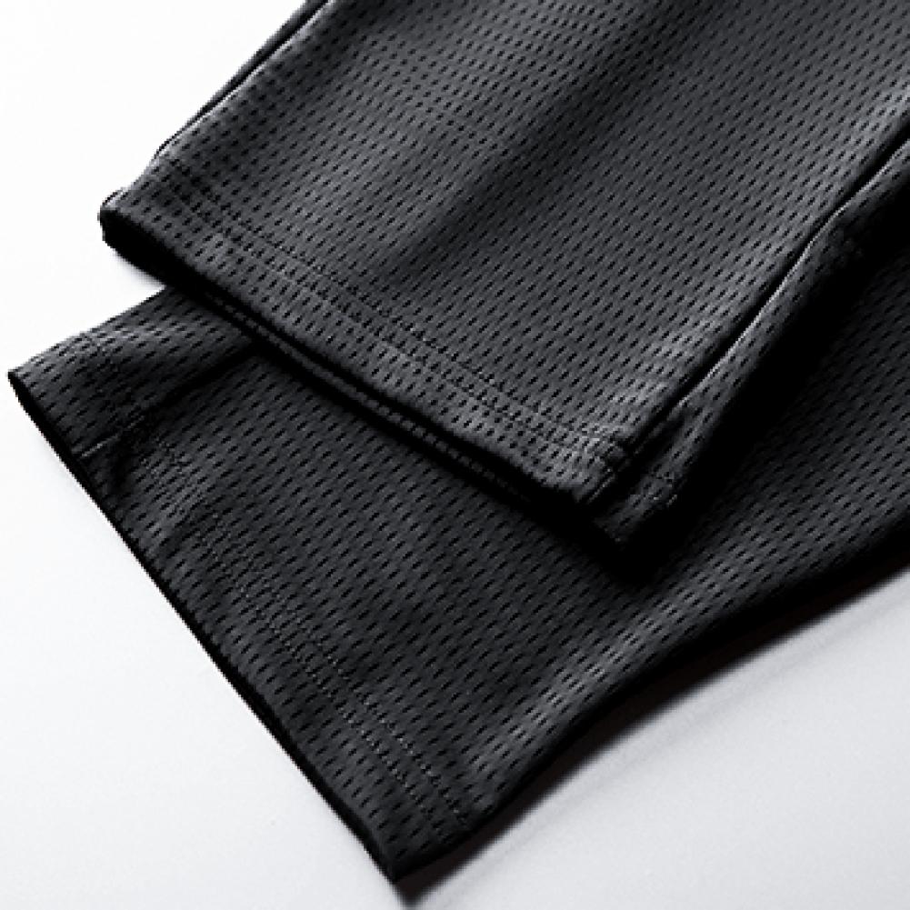 Summer Men Pants Mid Rise Elastic Waist Straight Ninth Pants Ice Cool Loose Men Trousers Mens Elastic Band loose Pant