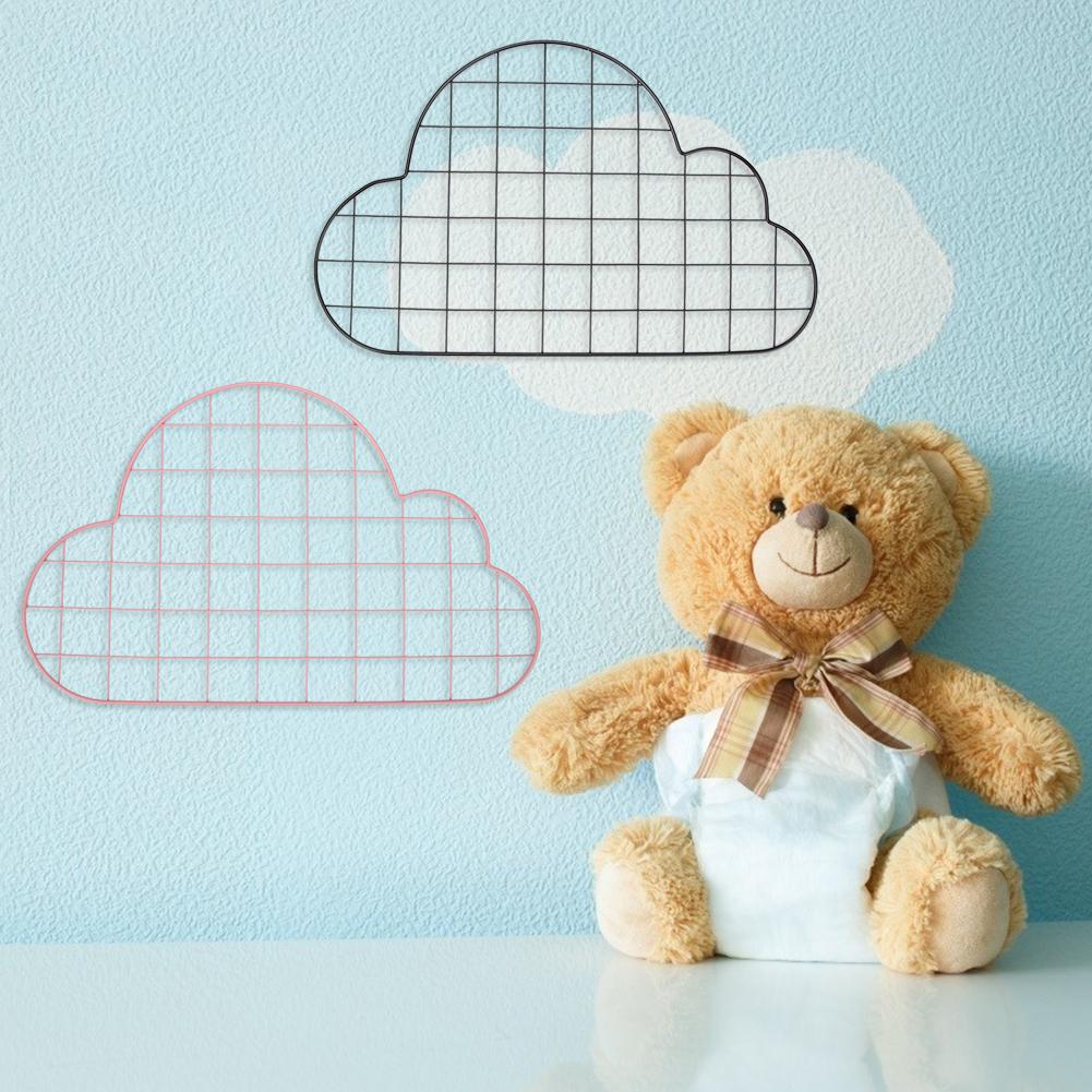 Cloud Shape Metal Wall Mesh Hanging Photo Frame Picture Storage Frame Home DIY Decoration Iron Mesh Photo Wall