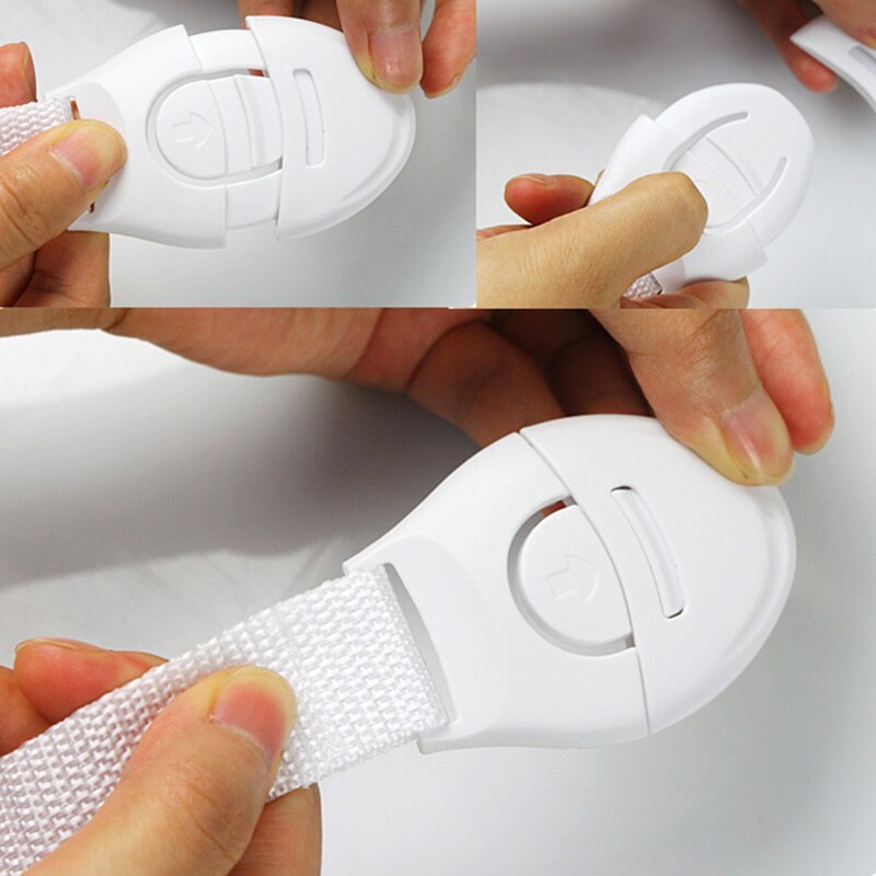 3Pcs Child Lock Protection Kids Locking Doors Safety Cabinet Lock Baby Security Protector Plastic Protection Safety Lock