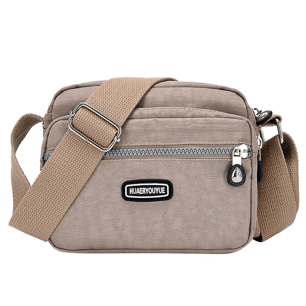 Luxury Shoulder Bag Female Women Nylon Shoulder Bag Waterproof Daily Shopping Handbag сумка женская#619P: Beige 