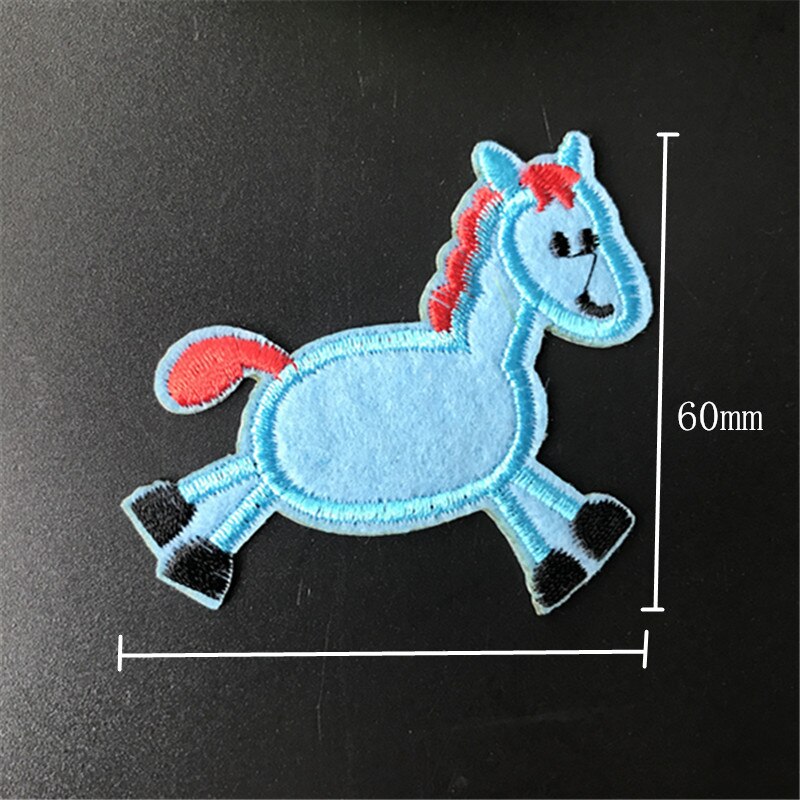 Sewing Clothes Patch Iron On Embroidery Patches Hotfix Applique Motifs Sew On Garment Stickers fish monkey horse Cool: number156