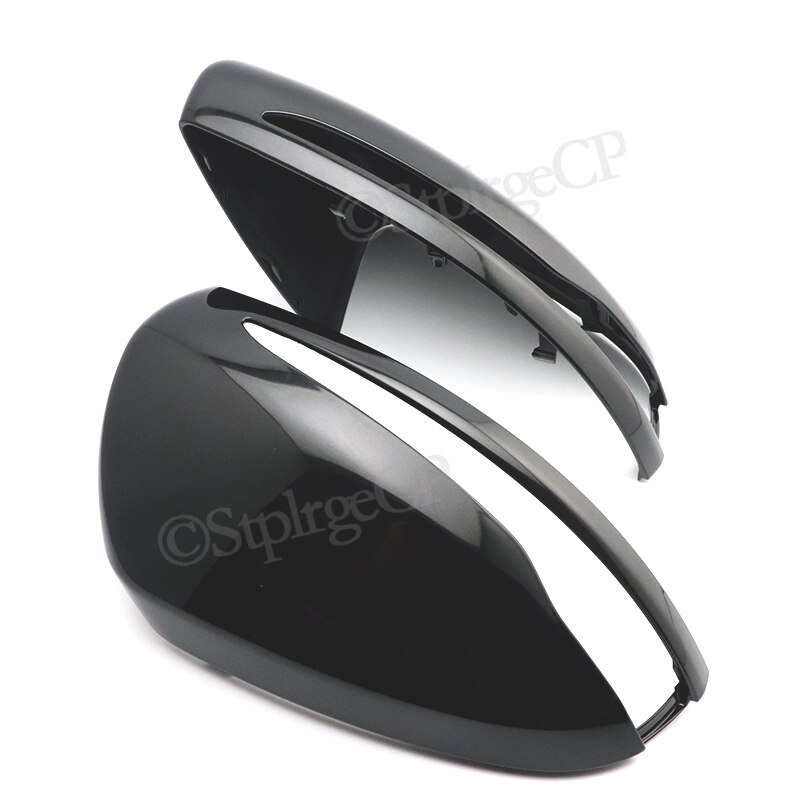 Cubierta de espejo retrovisor de coche, embellecedor LHD negro brillante para mercedes-benz Clase C W205 Clase E W213 glc-class X253 Clase S W222 ABS