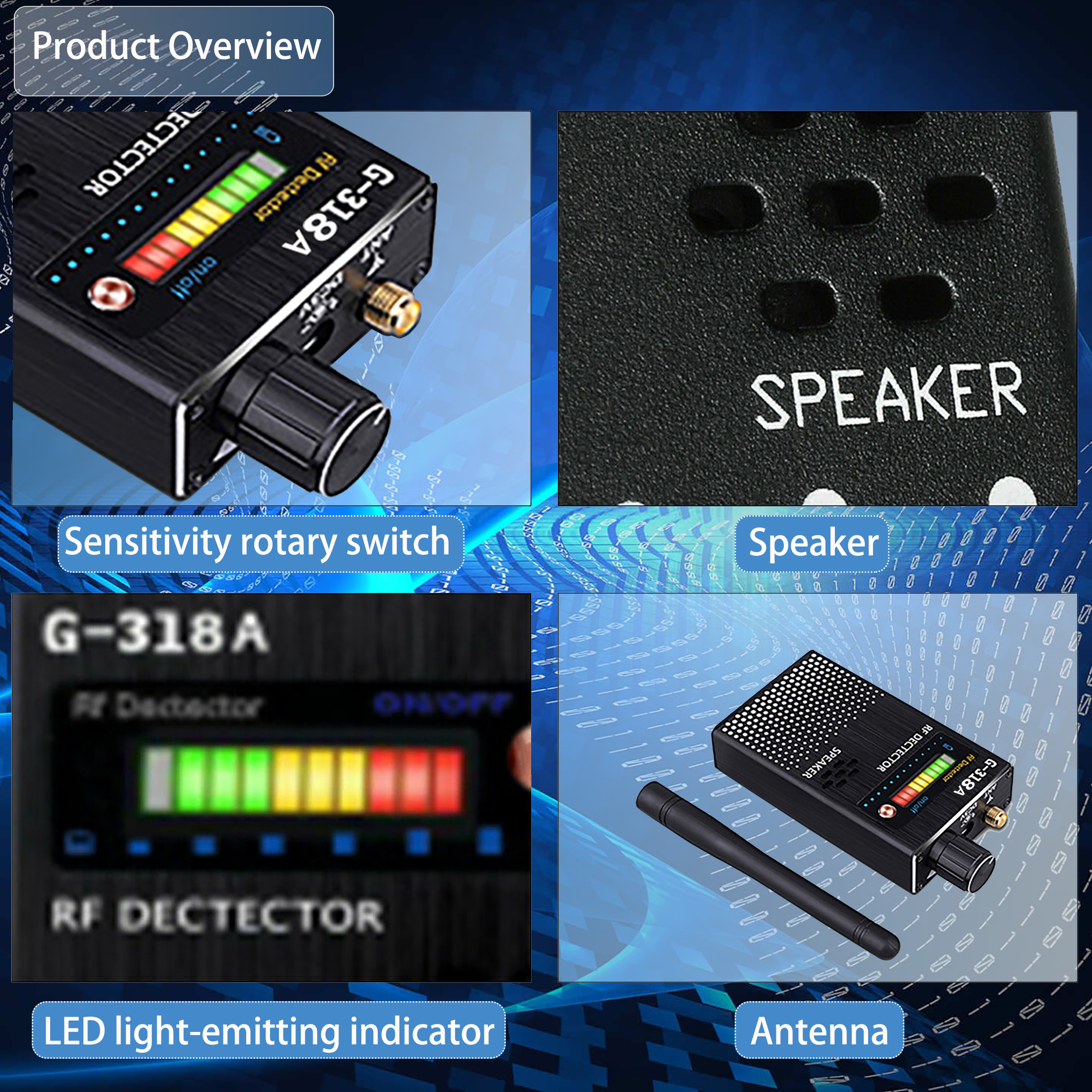 Anti Draadloze Camera Detector Gps Rf Mobiele Telefoon Signaal Detector Apparaat Tracer Finder 2G 3G 4G Bug finder Radio Detection
