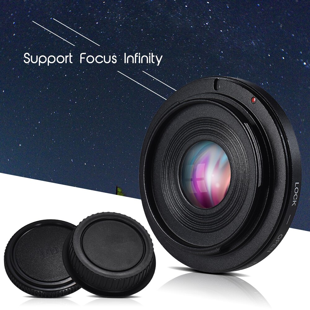 FD-EOS Lens Mount Adapter Camera Lens Adapter Ring w/Optische Glazen Focus Infinity FD Lens eos EF Mount body voor Canon Camera