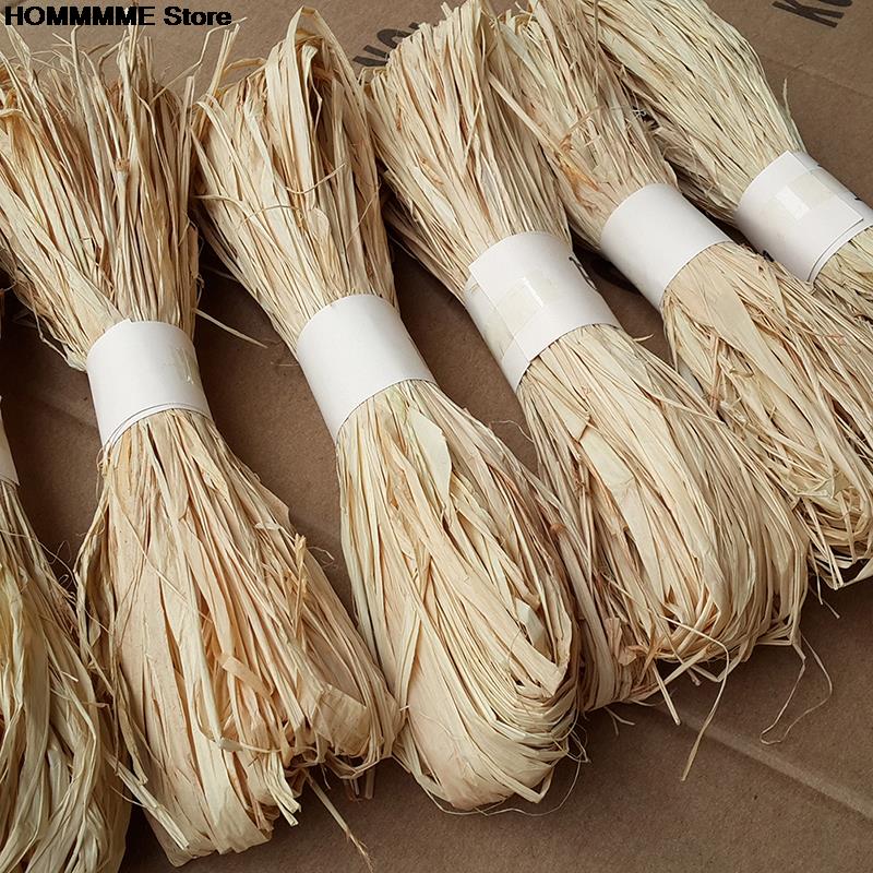 Corde De Paille Raphia Naturelle - Ruban De Papier Artisanal Fait