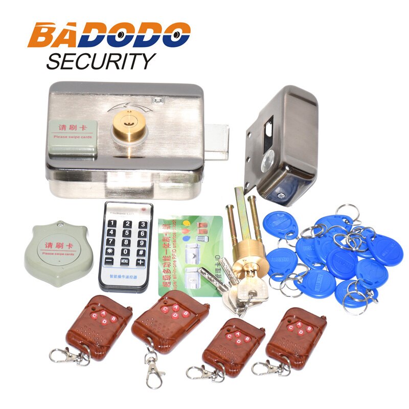 Elektronische RFID Tor Schloss/Clever Türöffner sperren Magnetischen Induktion Tür Eintrag Zugriff Kontrolle System y 15 Schild Fernbedienung Kontrolle
