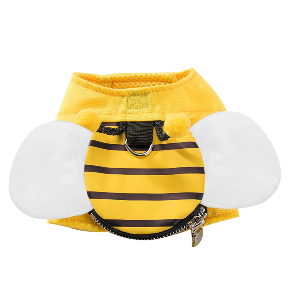 Leuke Bee Hond Harnas Vest Kraag Ademend Borstband Leash Pet Accessoires Pommeren Kraag Hondenriem Met Tractie: Flannel / L