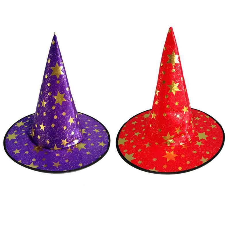 Halloween Witch Hats Masquerade Wizard Top Hat Party Cap Cosplay Costume Halloween Fancy Dress Decor for Adults Children