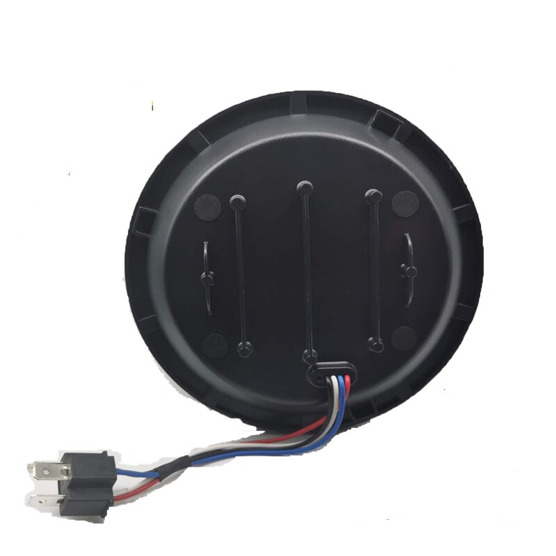 7 inch LED Headlight Moto H4 Projector DRL Halo Headlamp with 7 inch black Housing bucket Motorcycle Accessories