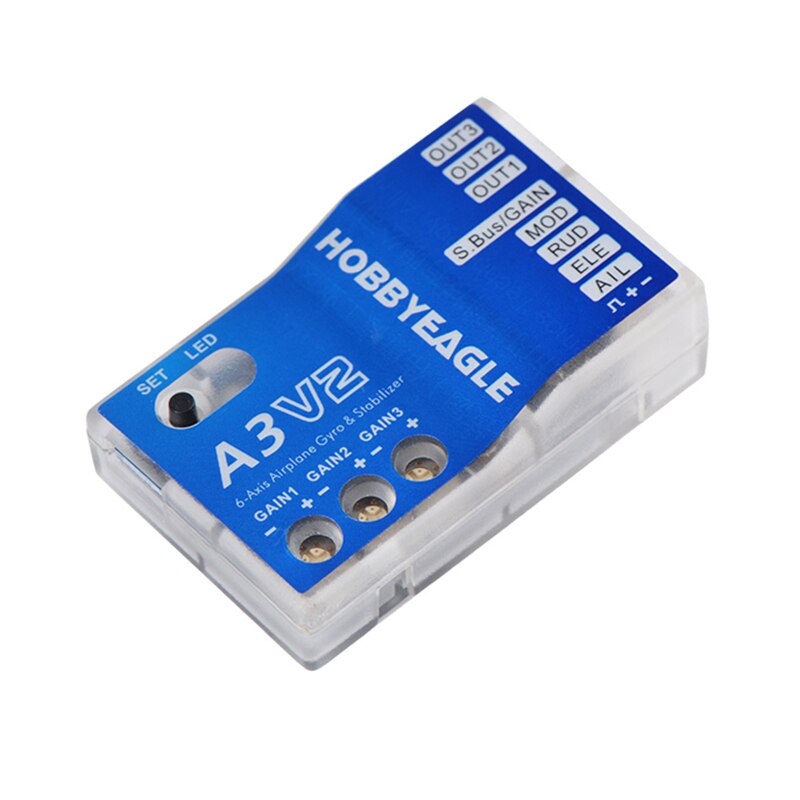 A3V2 Fixed Wing Flight Control Aeroplane Flight Controller Stabilizer 3 Axis Gyroscope Balance F3P KT Aircraft ,for RC Airplane