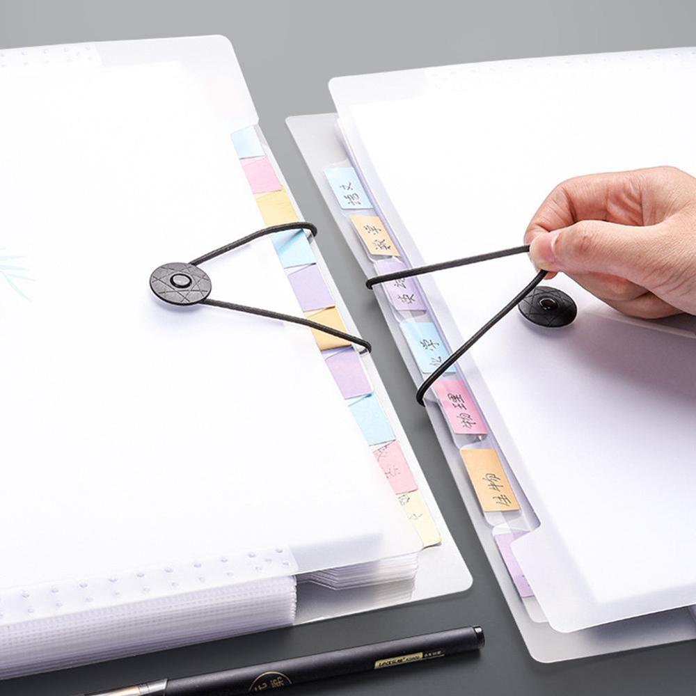 1pc 245*235mm Document Folders For School Office Organizers For Documents Folder Office School Expanding File Organ Bag Bin W6L4