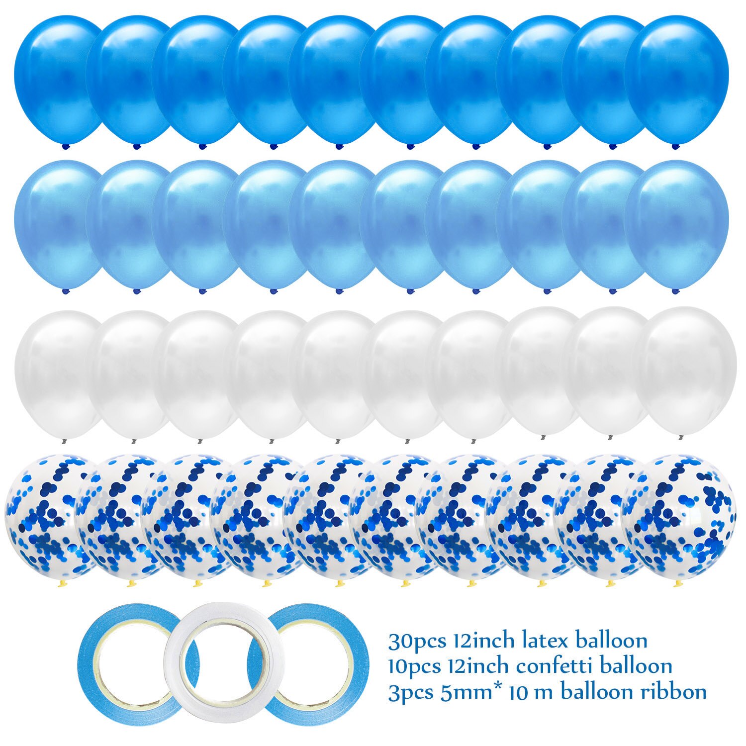 40 Stks/set 12Inch Blauw Ballonnen Zijn Een Meisje Jongen Baby Shower Geslacht Onthullen Verjaardag Party Diy Decoratie Babyshower Volwassen bruiloft