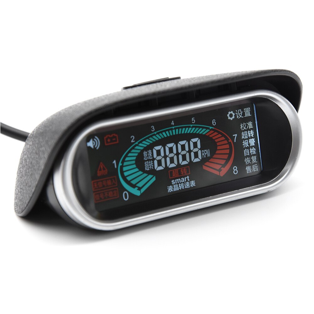 Universal Car truck digital Tachometer tacometro digital moto for 12v 24v Excavator Car Truck LCD 50-9999 RPM Tachometer