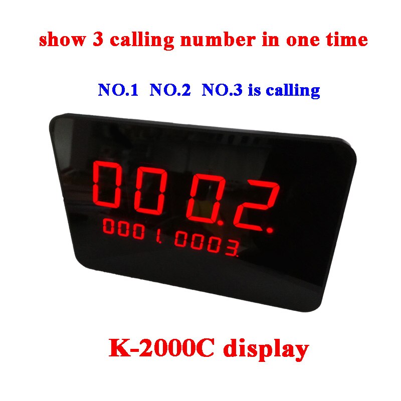 Electronic number display system wireless receiver calling device 7 segment screen 4-digit for restaurant K-2000C