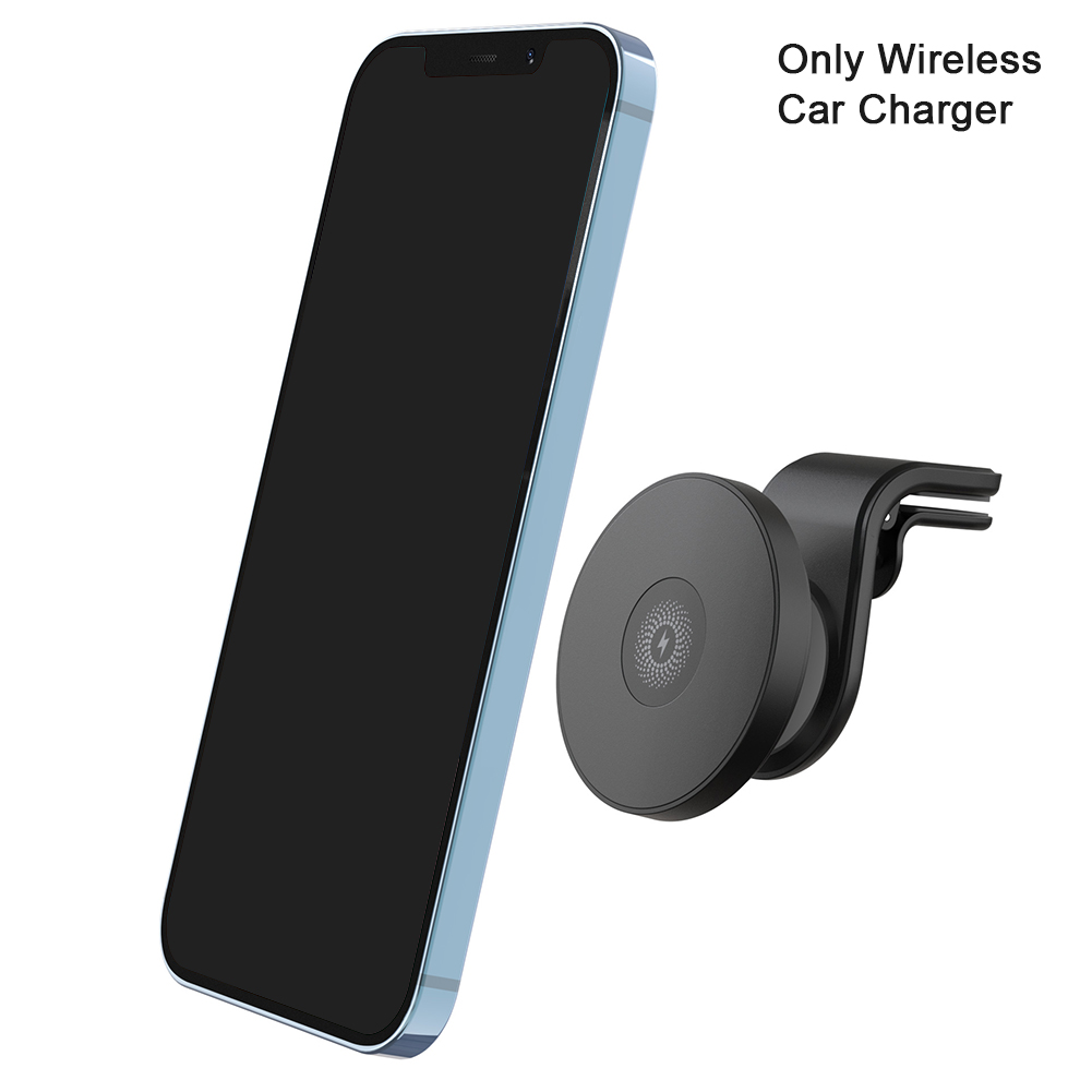 Magnetic wireless car charger phone holder portable smartphone stand car charging support accessory fit for iphone 12 13