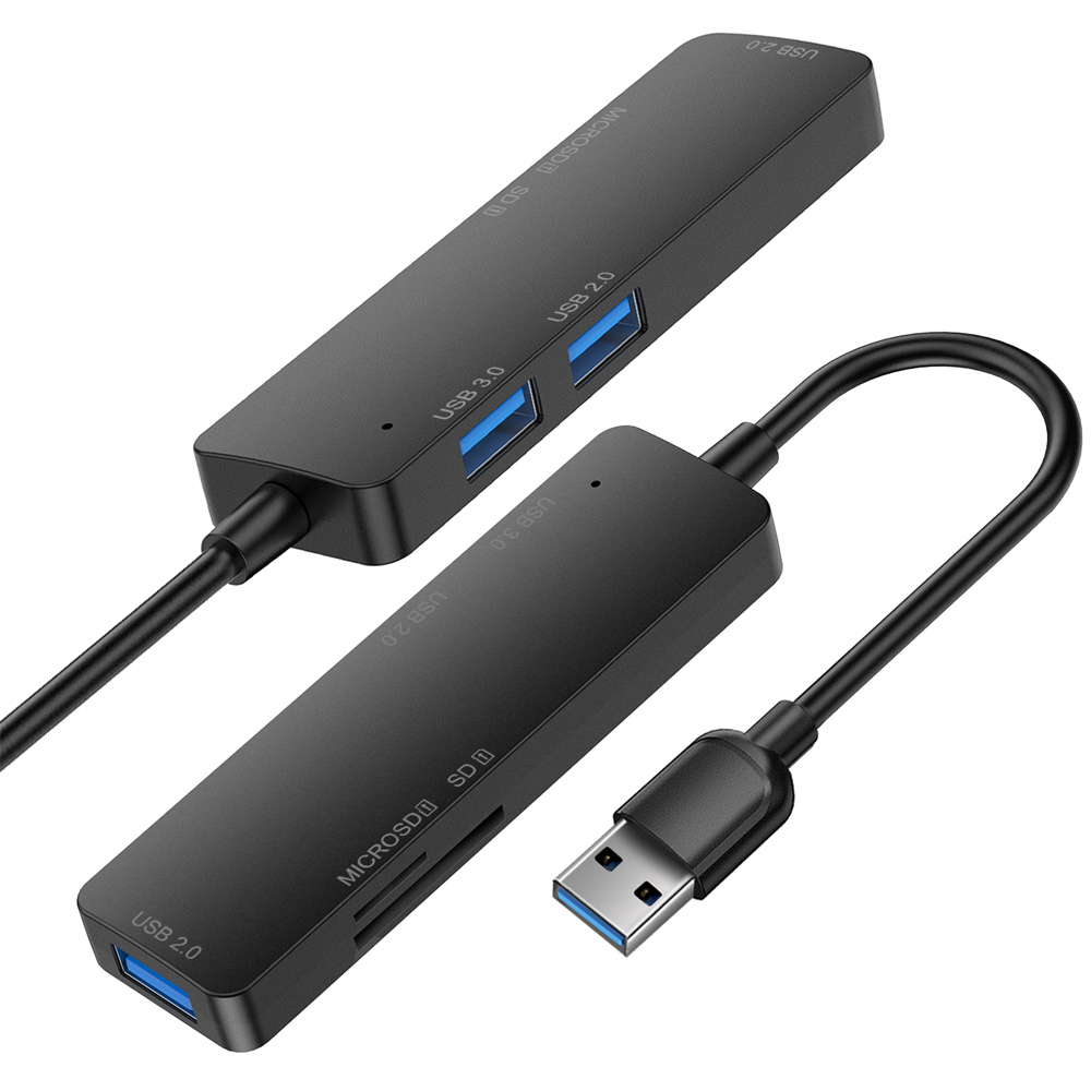 Lecteur de carte HUB USB 3.0 à 3 ports USB C type c répartiteur Mini lecteur de cartes 2 en 1 pour SD TF Micro SD pour Windows Vist