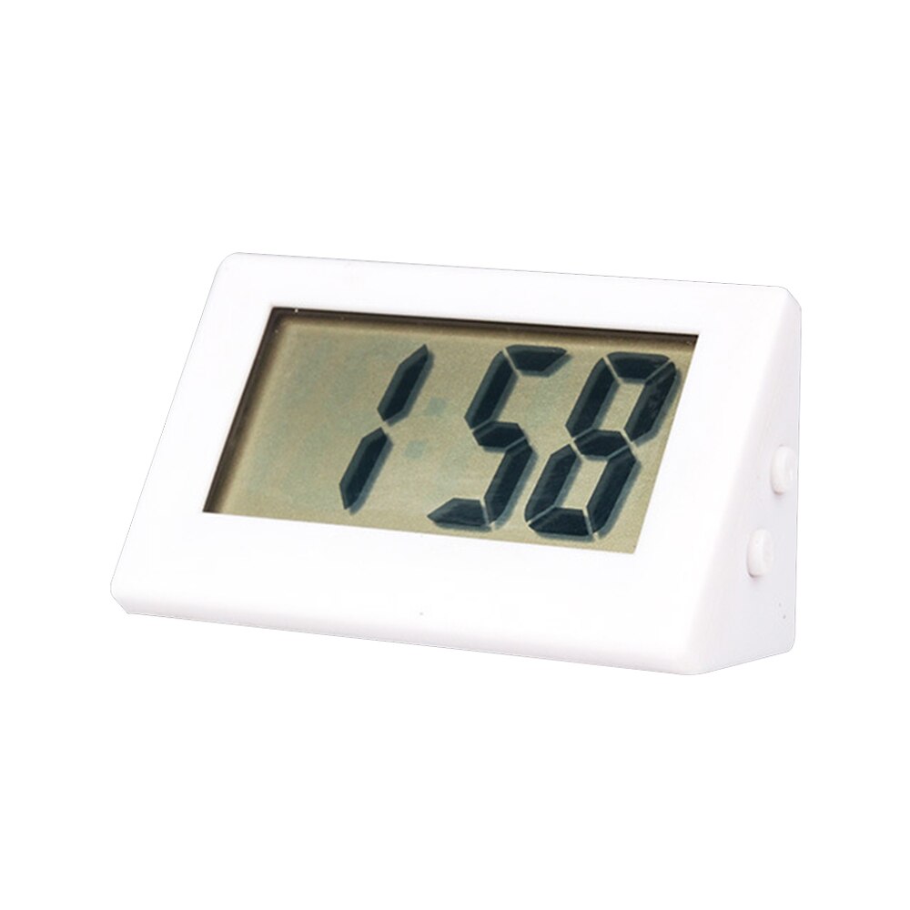 Mini lille bil skrivebord digitalt ur ur målere mini digital lcd skærm rejse elektronisk ur til hjemmekontor desktop ure: 01