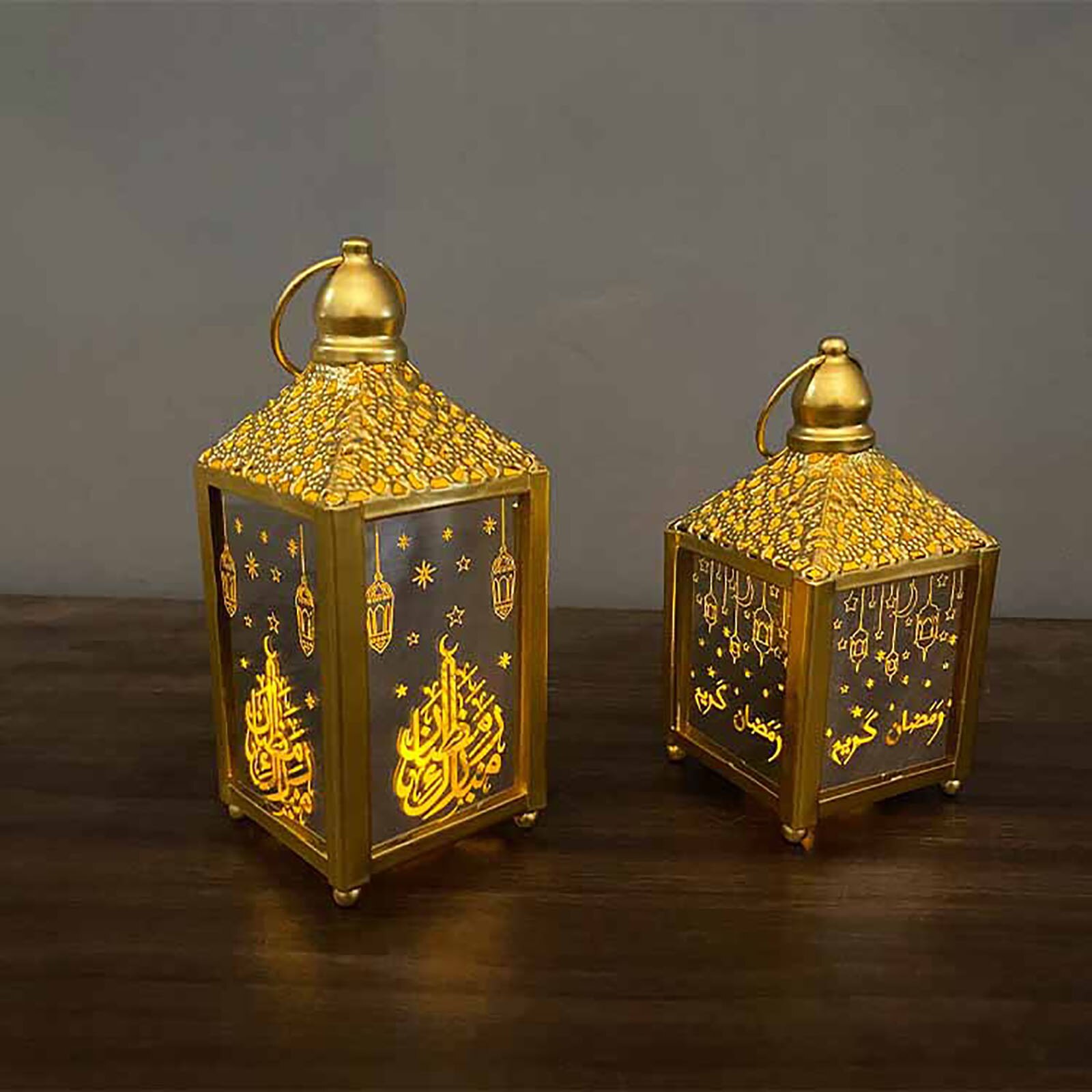 Ramadan Lantaarns Lamp Led Eid Mubarak Decor Lights Ramadan Kareem Decoratie Voor Thuis Moslim Islam Festival Feestartikelen