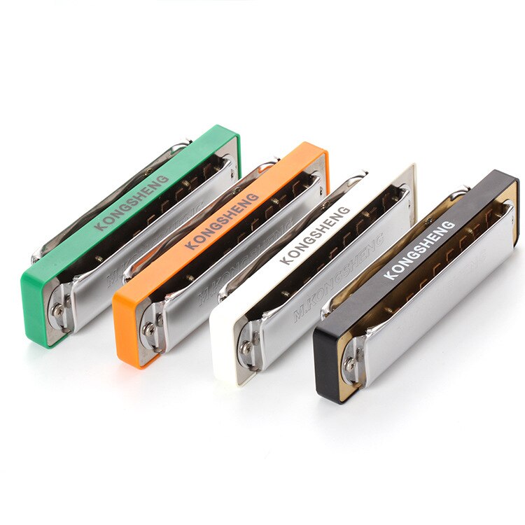 Diatonic Harmonica - 10 Hole Blues Harp - C Key - Phosphor Bronze Reeds - Stainless Steel Cover