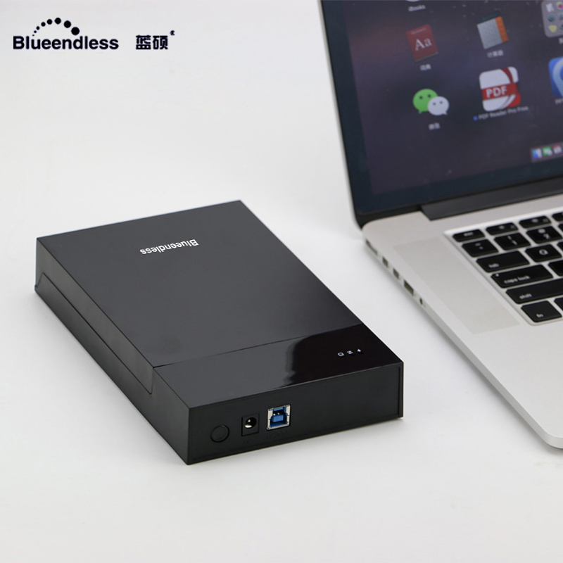 Blueendless 3.5' Hdd Case External Enclosure Plastic 12V 2A Sata to USB 3.0 Hdd Docking Station AC Plug HDD Caddy Box HD Externo