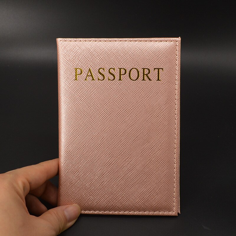 Universal Travel Passport Cover Women Pu Leather Cute Pink Holder Passport Lovely Girl Pasaport Case Travel Covers for passports: pink 2