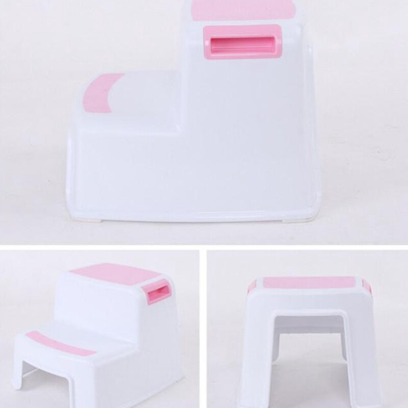 2 Step Stool for Kids - Childrens,Toddler Stool with Slip Resistant Soft Grip for Safety As Bathroom Toilet Potty Training Stool