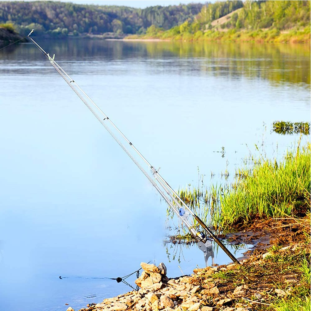 Fishing Rod Holder Angle Adjustable 180 Degrees With Different Inclination Angles Telescopic Fishing Tool Hand Rod Holder