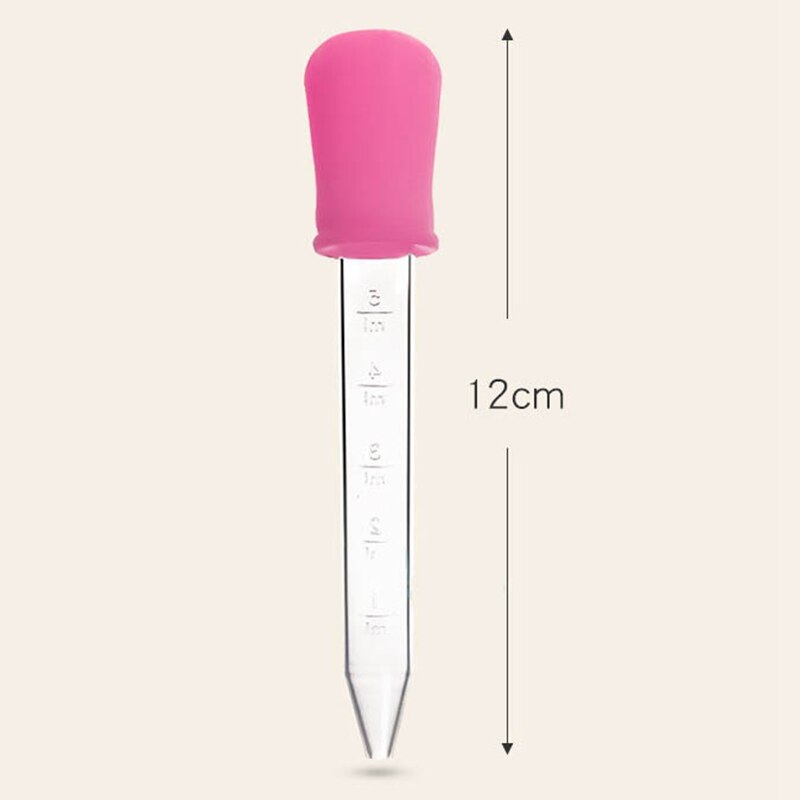 5ML Baby Medicine Dropper Children Clear Silicone Plastic Liquid Food Dropper Feeder Baby Medicine Device