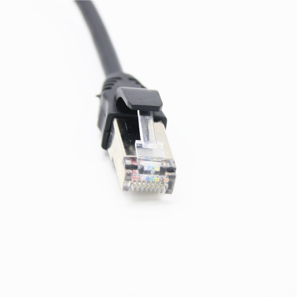 30cm 60cm 100cm 8Pin RJ45 Cable Cat5e Cat6e Male to Female Screw Panel Mount Ethernet LAN Network 8 Pin Extension Cable Cat5 6