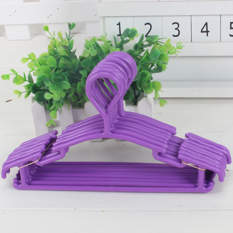 Ganchos para estantes de ropa de bebé, tendedero al aire libre de plástico, ganchos para estantes, ropa de niño, organizador de armario, 1 unidad: purple