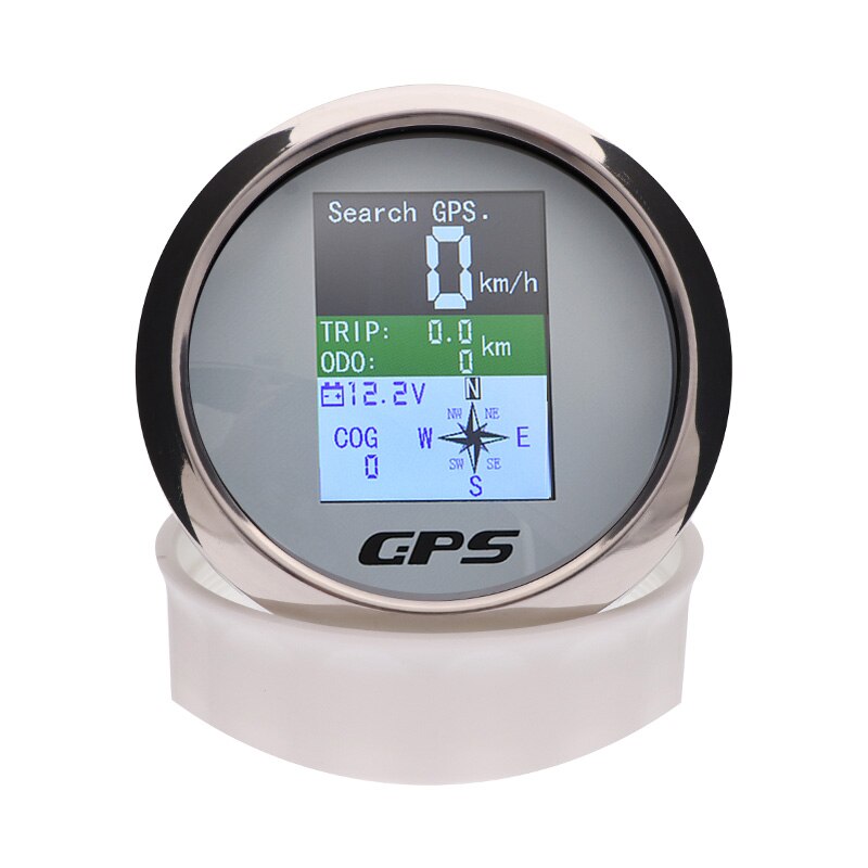 85mm GPS Tachometer Kilometerzähler Einstellbare Reise ODO COG Voltmeter TFT Bildschirm Geschwindigkeit Messgeräte Für Motor Yacht Boot Auto Außenbordmotor