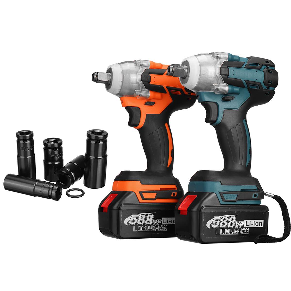 21V Electric Impact Wrench Cordless Drill Power Tool For Home Impact Screwdriver Electric Drill With 1 Battery and 1 Changer