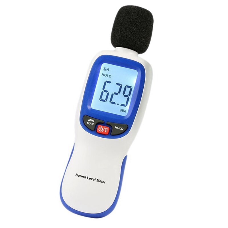 Sound Level Meter Portable Digital Decibel Meter, o Noise Measurement 30-130Dba Maximum/Min HOLD Data LCD Backlight