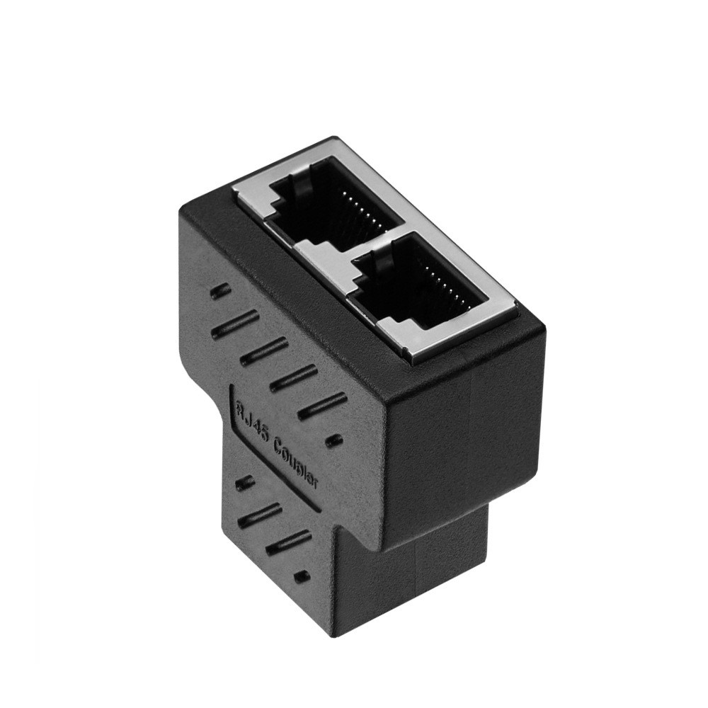 Adaptateur réseau répartiteur de câble Ethernet RJ45, séparateur Ethernet 1 à 3 câbles adaptateur de connecteur Ethernet Super LAN approprié Cat 6: Bleu