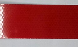 Autocollants matériau réfléchissant 5cm x 1m, bande adhésive haute résistance pour voiture, pour camion, autocollants de sécurité, accessoires de moto rouge blanc: 5cmX1m red