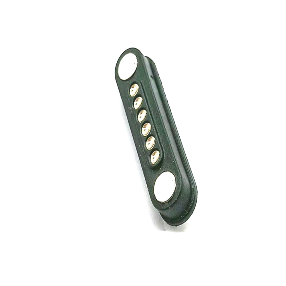6pin Magnetic Pogo Pin Connector 6 Positions Pitch 2.2mm 3A Spring Loaded Header Contact for Charge Data Transfer cable Probe