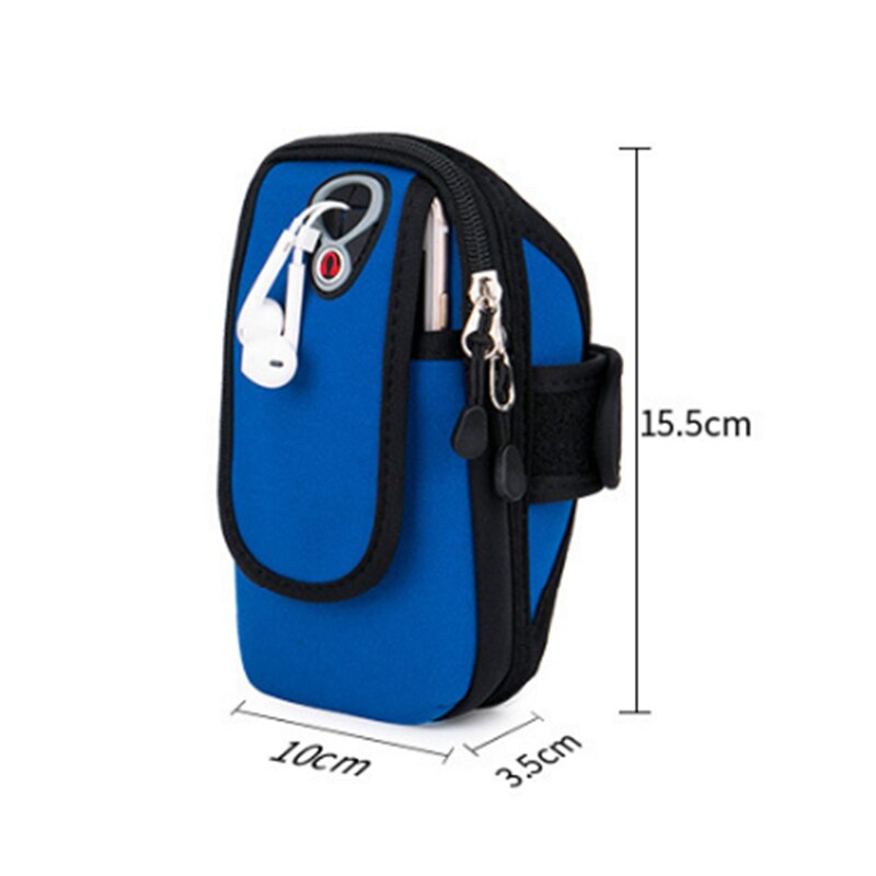 Armband armband 5.5 6.0 '' arm telefonhållare till hands för iphone 6 6s plus sportarm väska correr bolsas telefonfodral