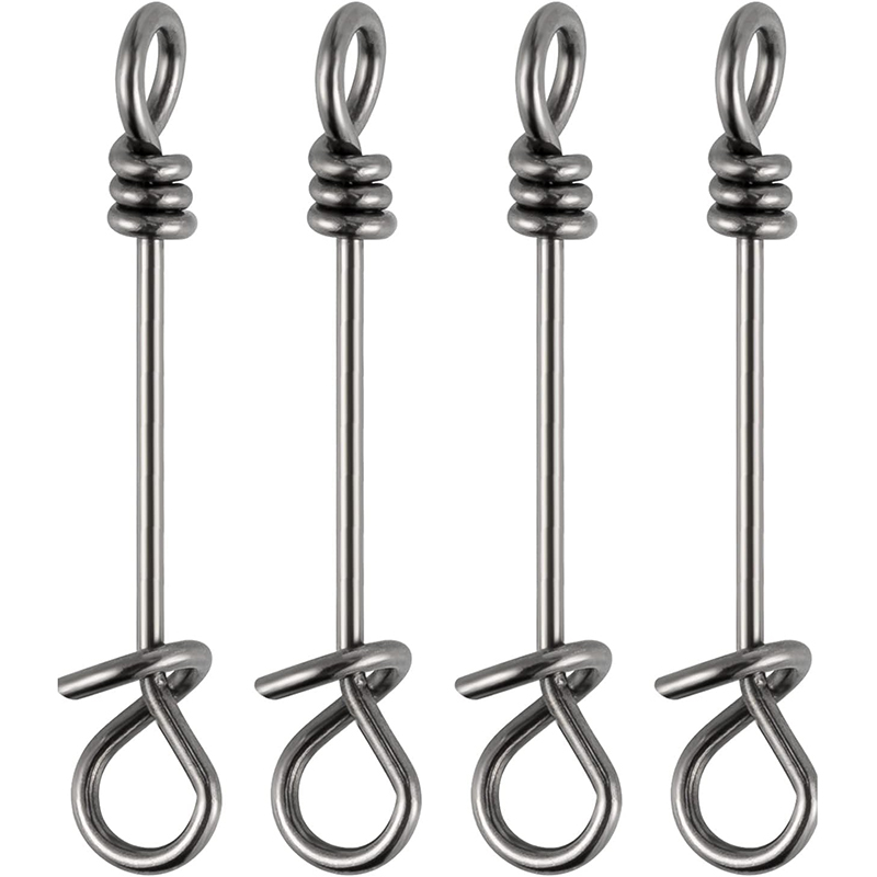 50Pack Fishing Clips Stainless Steel Quick Clips Speed Change Snaps Fast Attach Fly Fishing Snaps Lure Clips Connectors