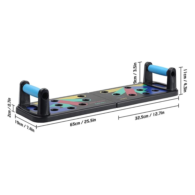 Novedad de , 9 en 1, tabla de realce, sistema de entrenamiento físico, gimnasio, soporte para flexiones corporales, soportes de realce, equipos de Fitness