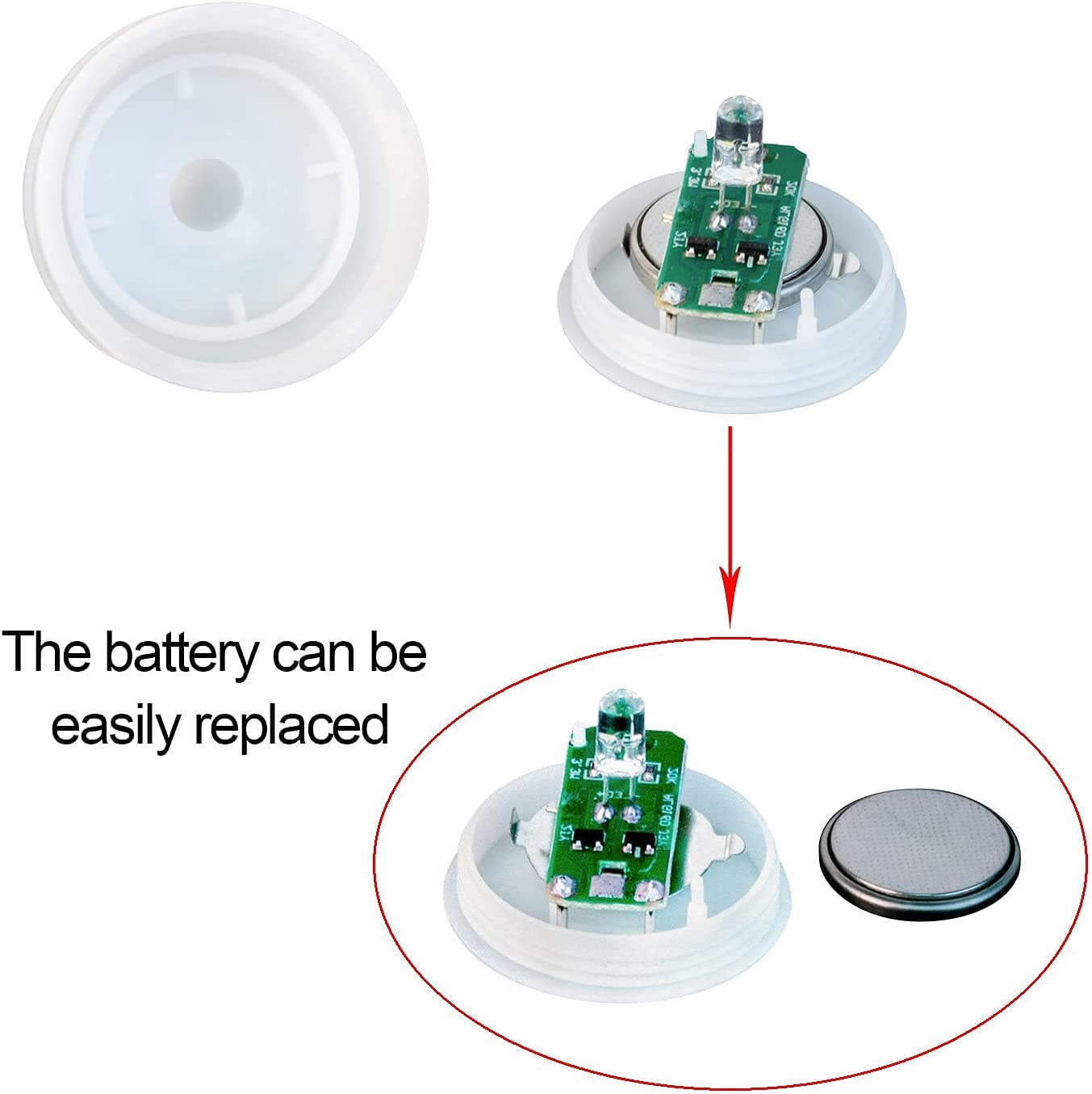 2-48pcs Floating LED Tea Light Flicke Electronic LED Candle Battery Powered Floating On Water Tealight For Wedding Party Decor