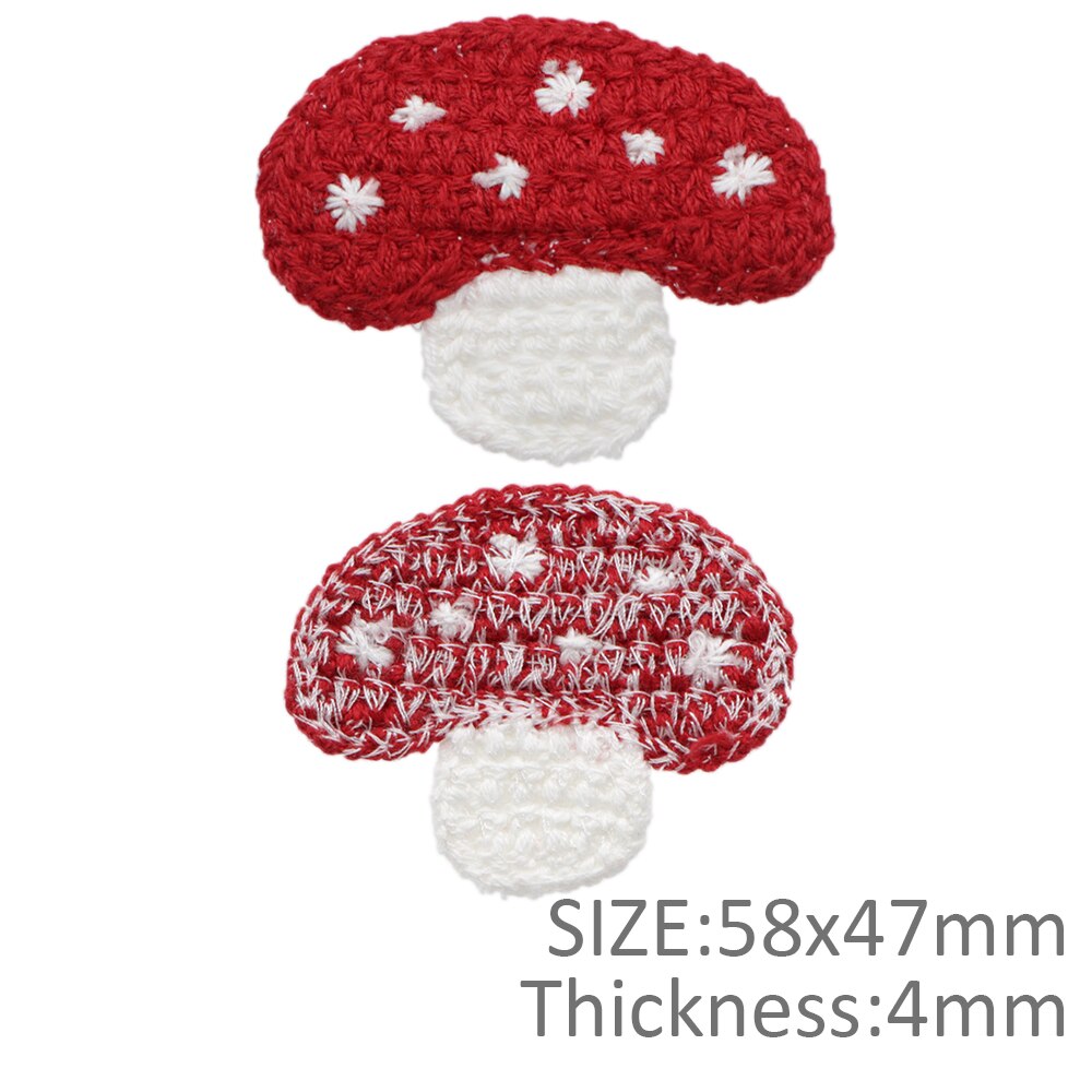 10pcs Handmade Woolen Yarn Crochet Knitted Carrot applique Patchwork DIY needlework sewing accessories Cloth patch,10Yc12529: 1107851001