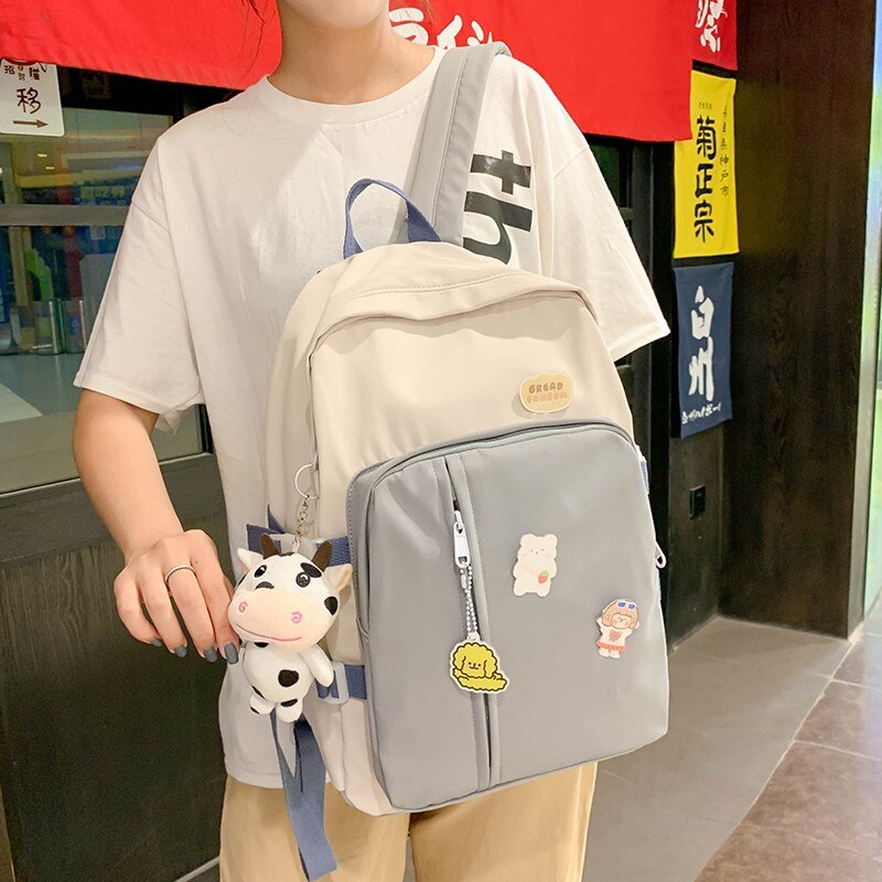 Kobiety student urocze plecaki Kawaii tornister dla nastolatków dziewczyny klasyczny plecak na laptopa kobieta dziennik podróży torby damskie Mochila