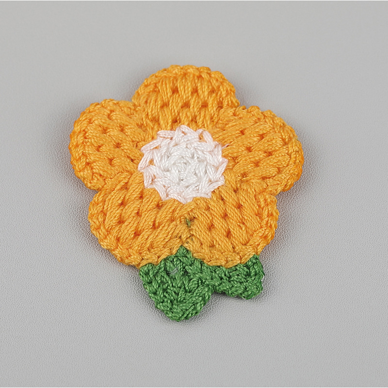 10 Stuks Bloem Gebreide Patches Geborduurde Stof Gordijnen Dekbedovertrekken Decoratieve Stickers Kleding Accessoires: Licht Roze