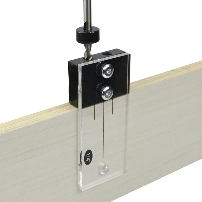Dowel jig akryl herdet stål lomme hull jig 1/4 tommers bor guide locator