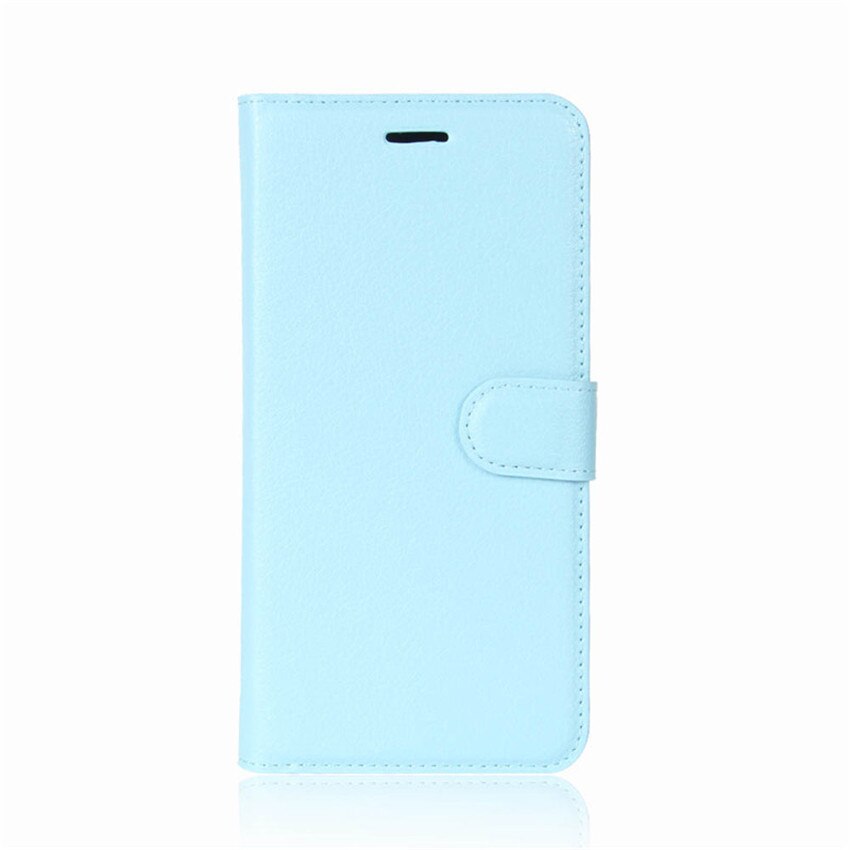 For Huawei Y7 Case 5.5 inch Luxury Wallet PU Leather Phone Case For Huawei Y7 Y 7 Case Flip Protective Cover Back Bag Skin: Blue