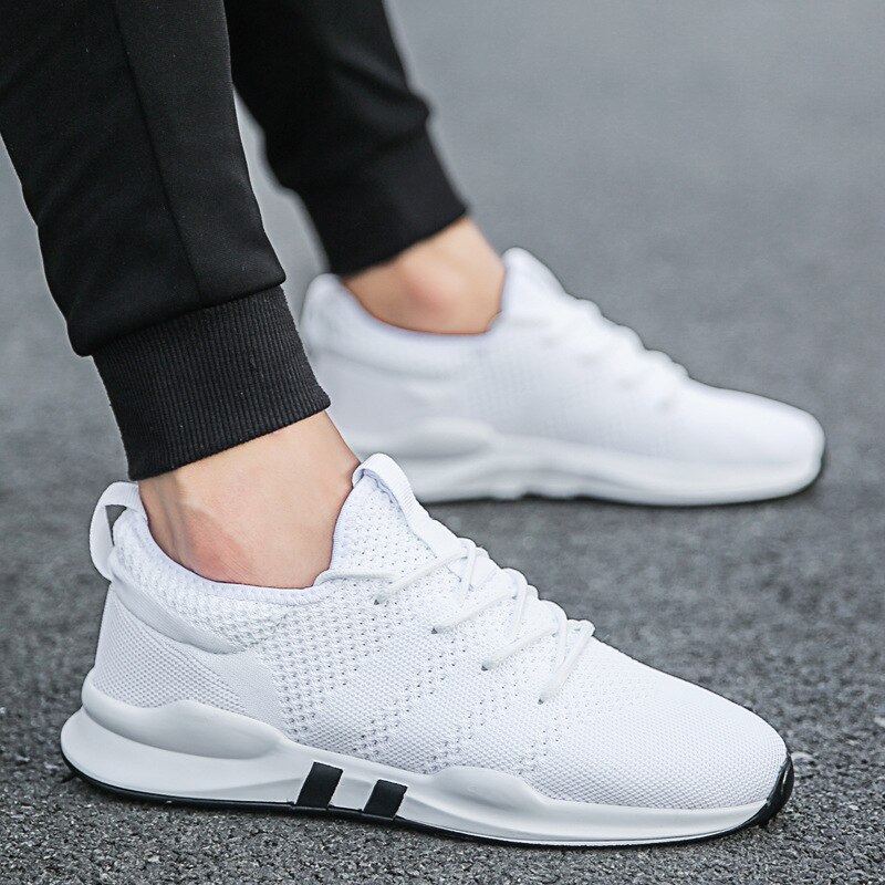 Breathable Shoes male Sneakers Men's shoes casual Mens Flying weaving Sneakers Soft and comfortable Zapatos Hombre