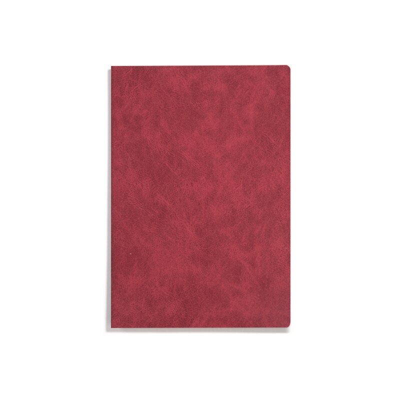 Classic Notebook Faux Leather Intimate Notepad A5 Thickened Stationery Calligraphy Book Simple Office With Temperament: red