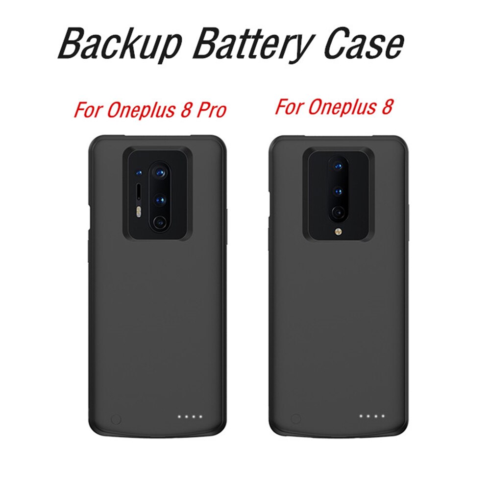 6800Mah for Oneplus 8 8 Pro External Battery Case Shockproof Smart Charger Case Power Bank Charging Power Cover Battery Case