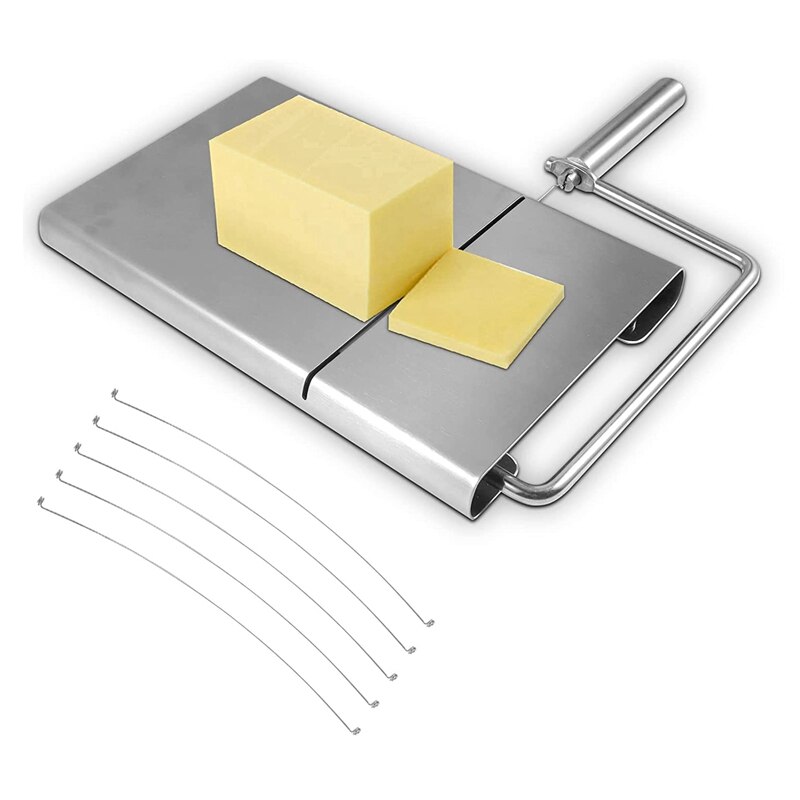 Stainless Steel Cheese Slicer Multifunctional Cheese Slicer Cheese Divider Cheese Butter Cutter: Default Title