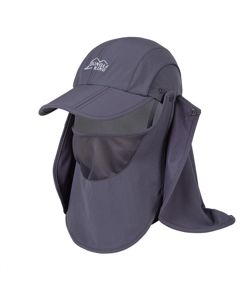 JUNGLE KING – chapeau de pêche unisexe, casquette de Protection solaire en plein air avec couvercle à rabat amovible pour le cou, pour la randonnée, MZ45,